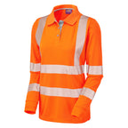 POLLYFIELD Leo EcoViz Performance+ Womens Sleeved Polo Shirt