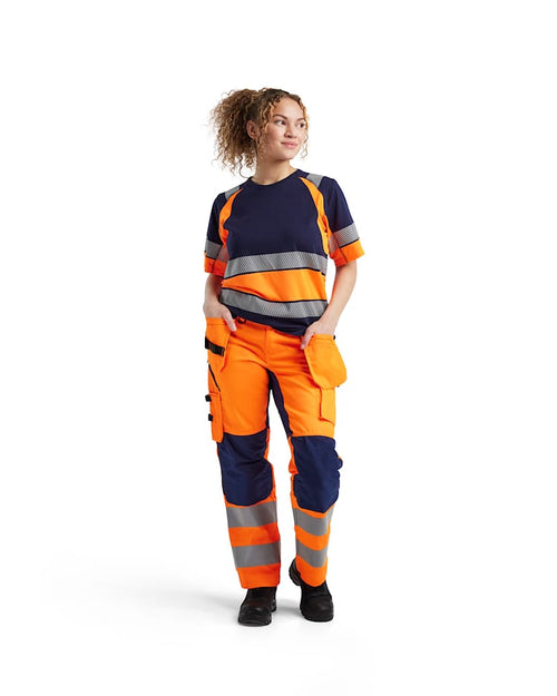7163 Women's Hi-Vis Trousers with Stretch