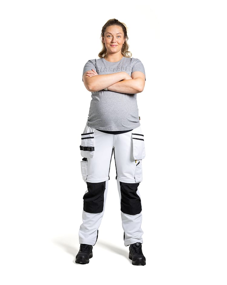 7102 Maternity trousers Painter Zip-off