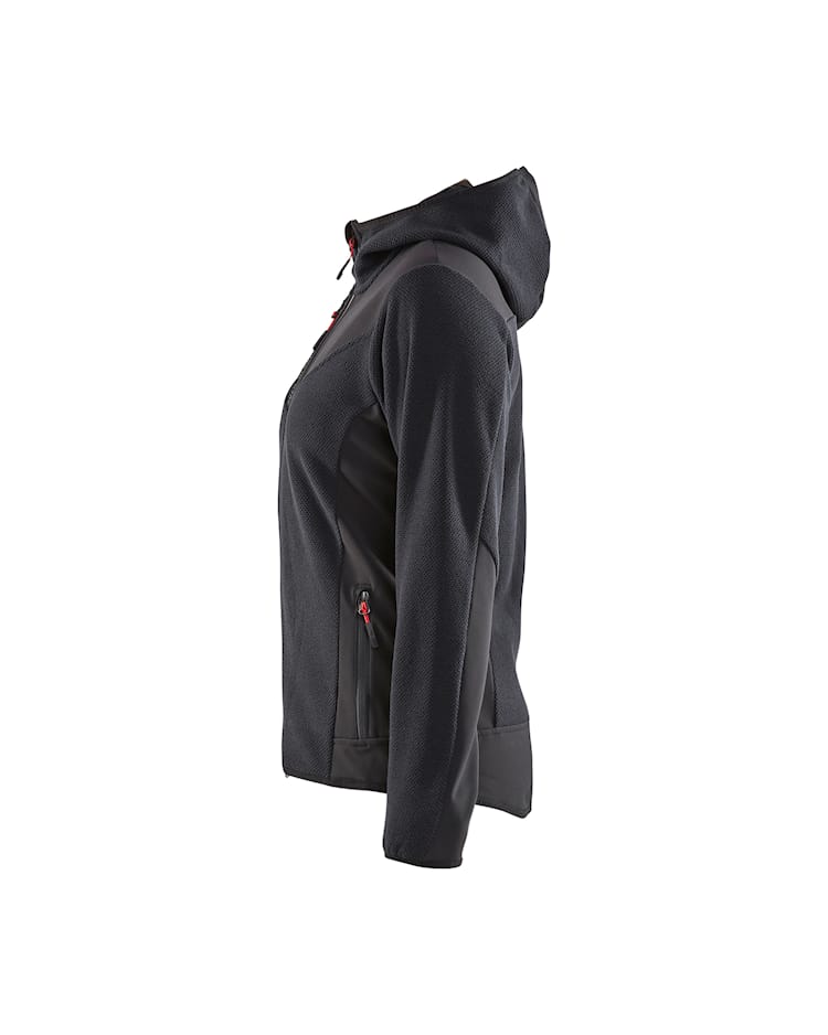 5941 Women's Knitted Jacket with Softshell and Hood