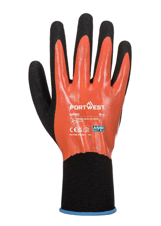 AP30 Grip 13 Nitrile Foam Aqua Glove