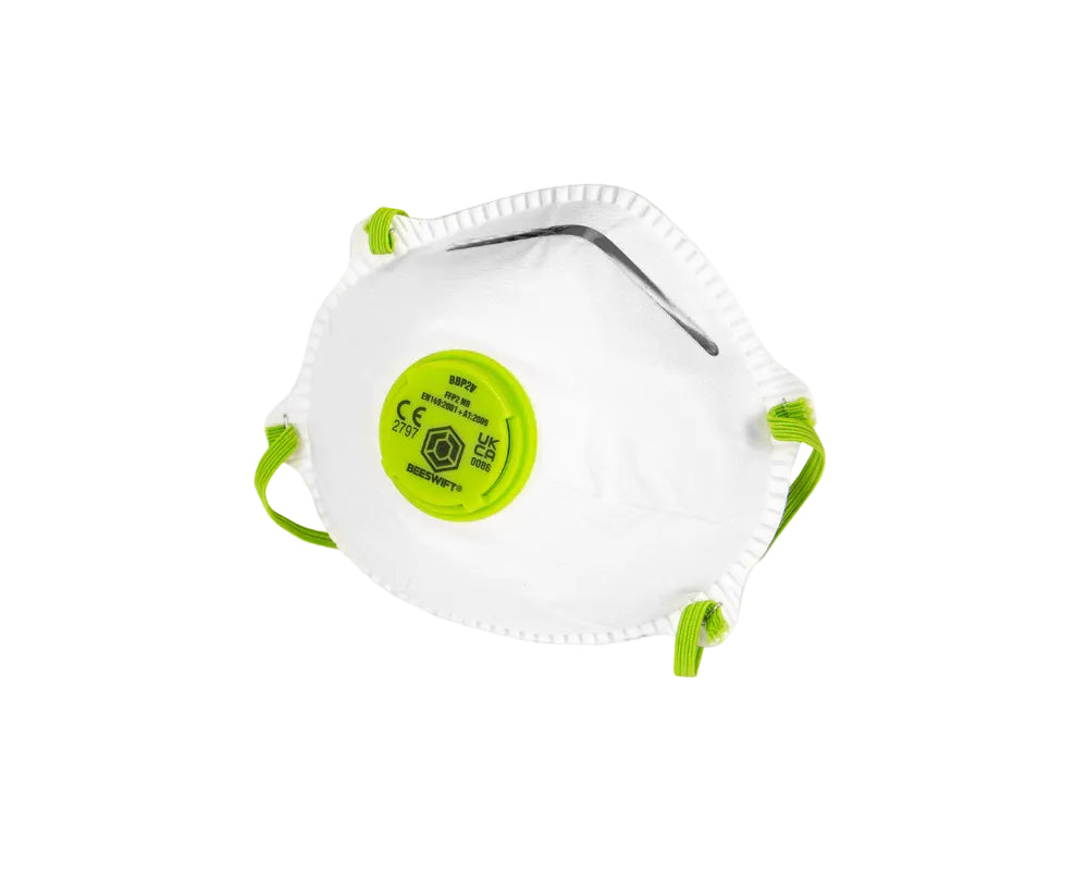 Beeswift P2 Contour Valved Mask White