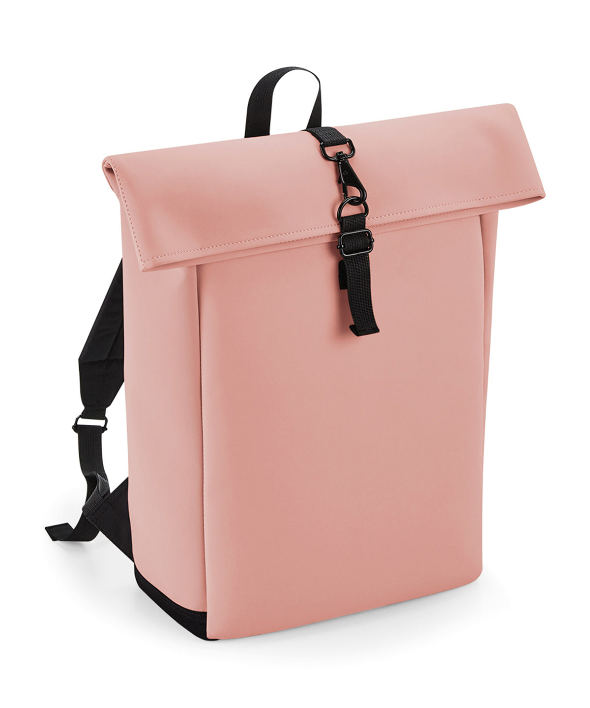 Matte PU Rolltop Backpack