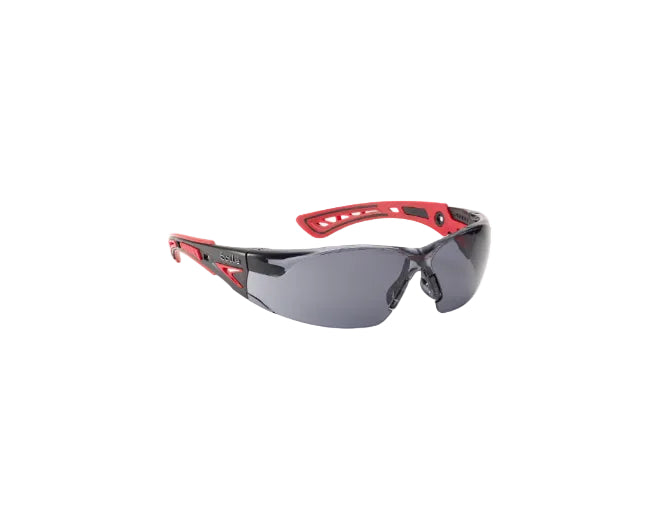 Bolle Safety Rush+ Platinum Glasses Smoke