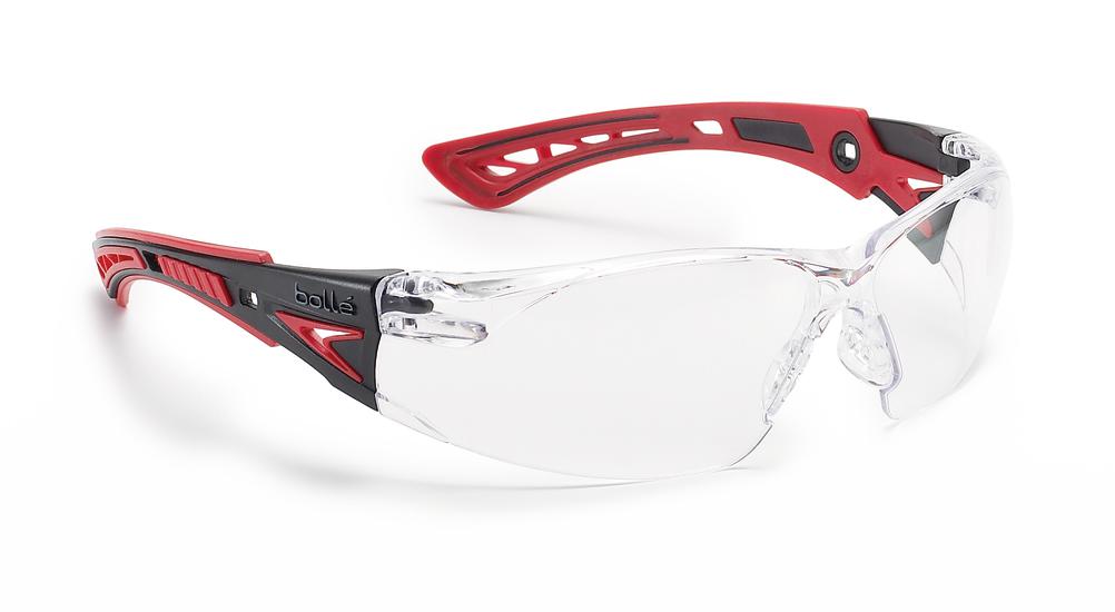 Bolle Safety Rush+ Platinum Glasses Smoke