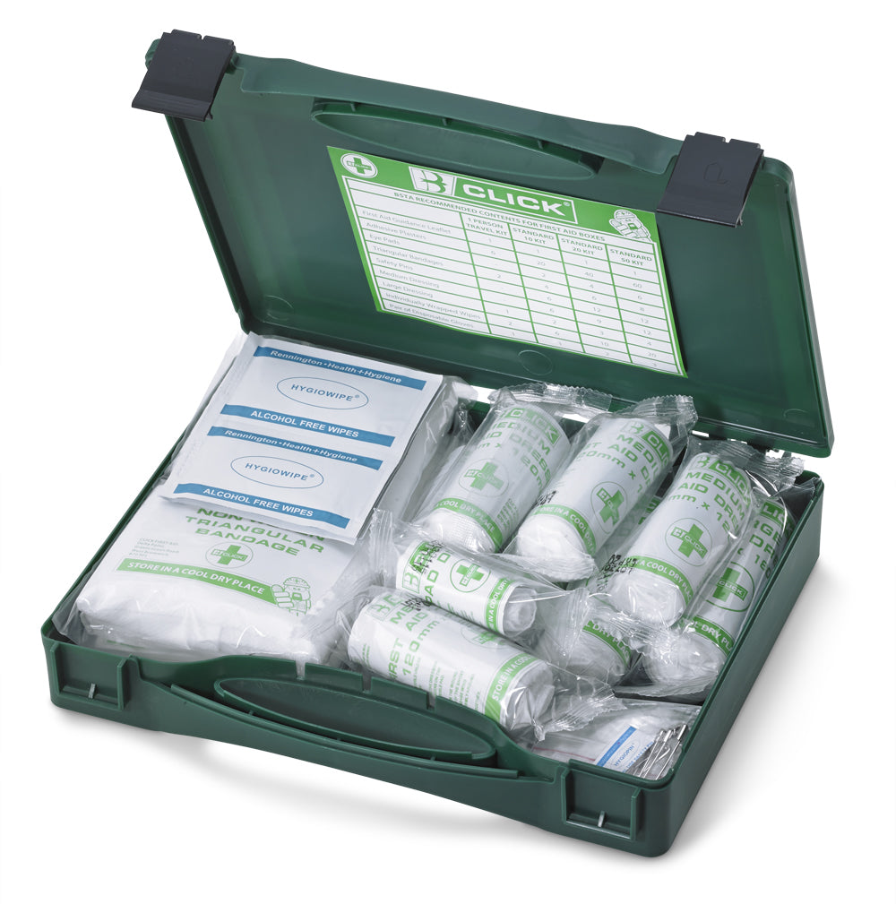 Click Medical 10 Personal First Aid Kit Boxed Green