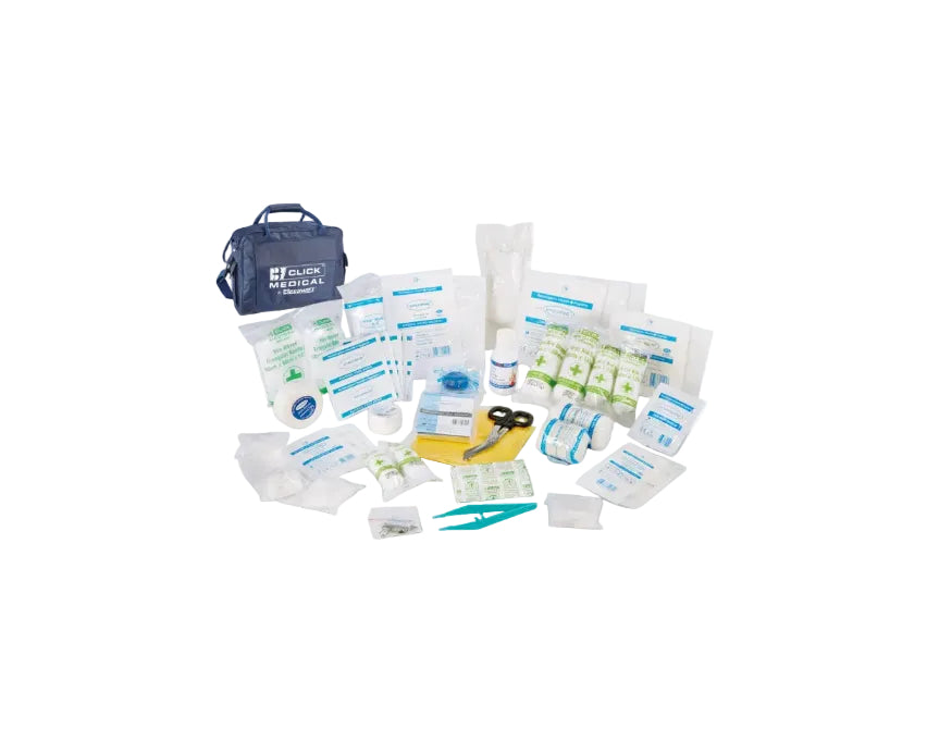 Click Medical Football First Aid Kit In Touchline Bag Blue