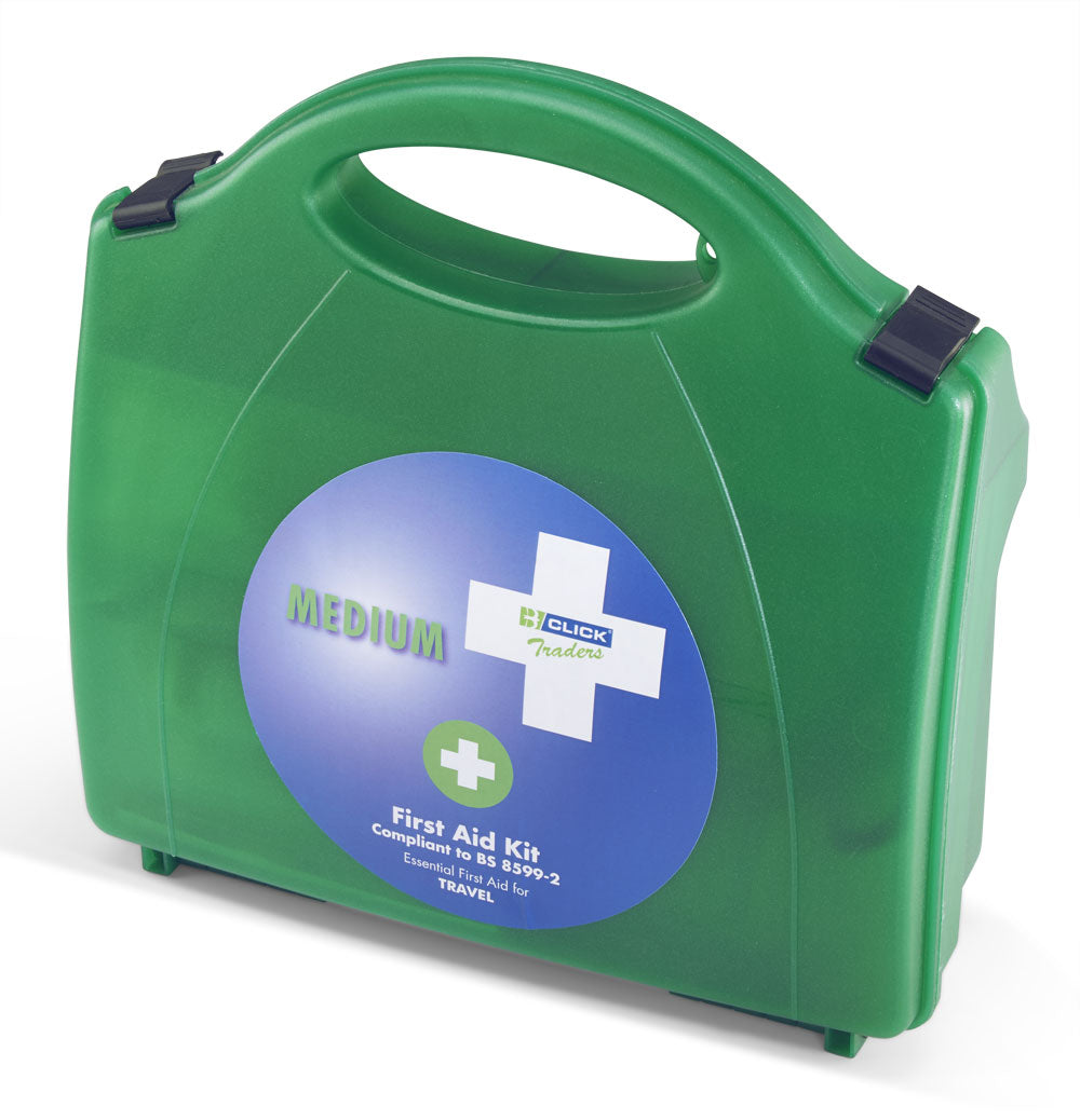 Click Medical Bs8599-2 Travel First Aid Kit Medium Green