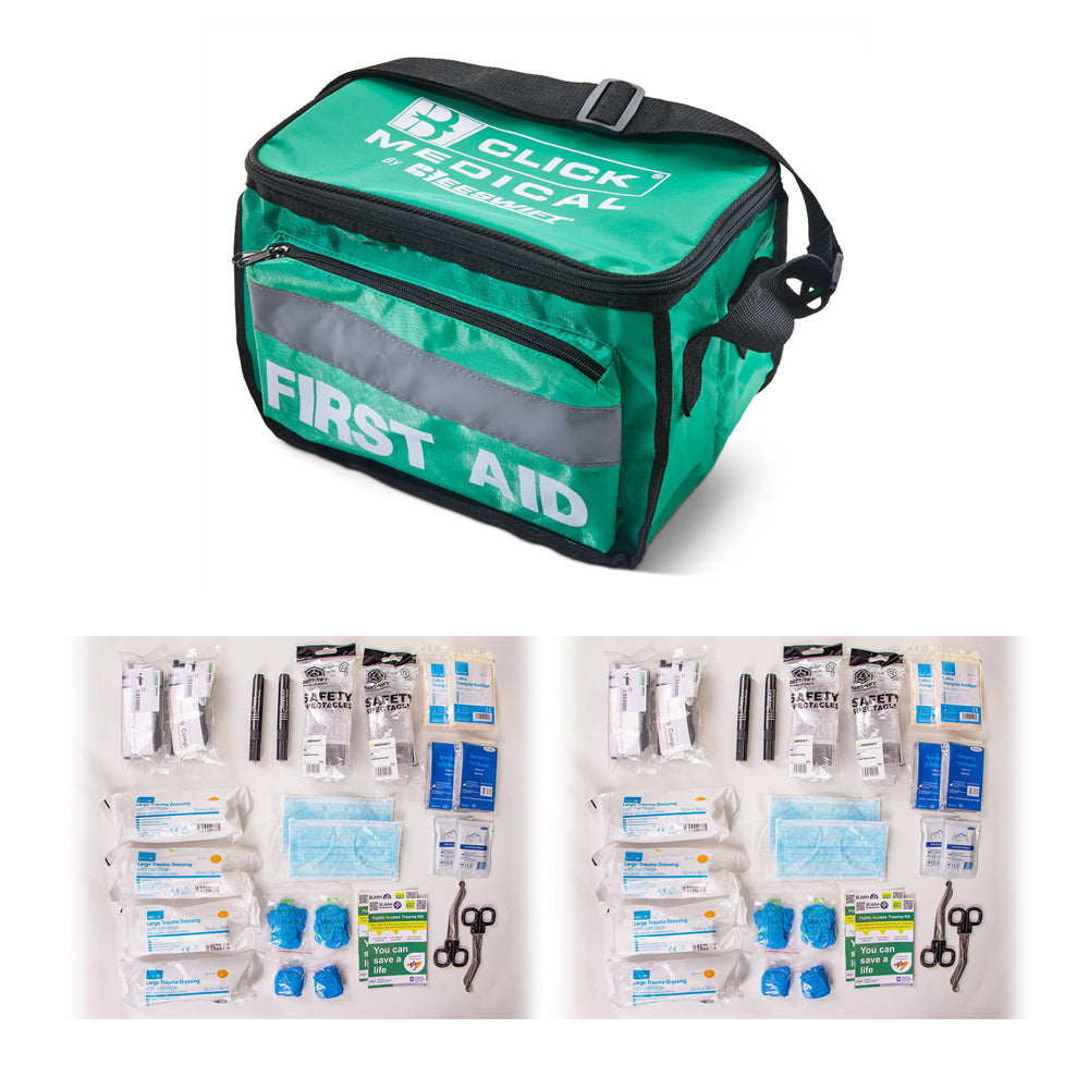 Click Medical Pact (public Access Trauma Kit) In Large Haversack Green