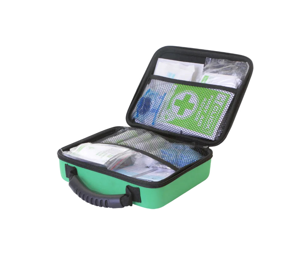 Click Medical Family First Aid Kit In Medium Feva Bag Green