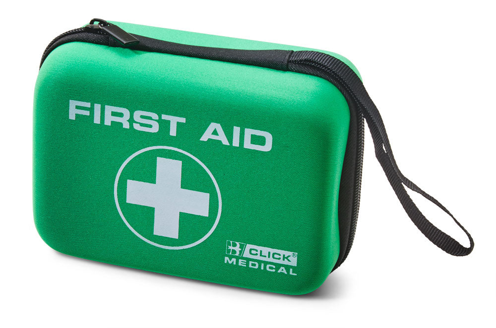 Click Medical Bs8599-2 Small Travel First Aid Kit In Handy Feva Bag Green