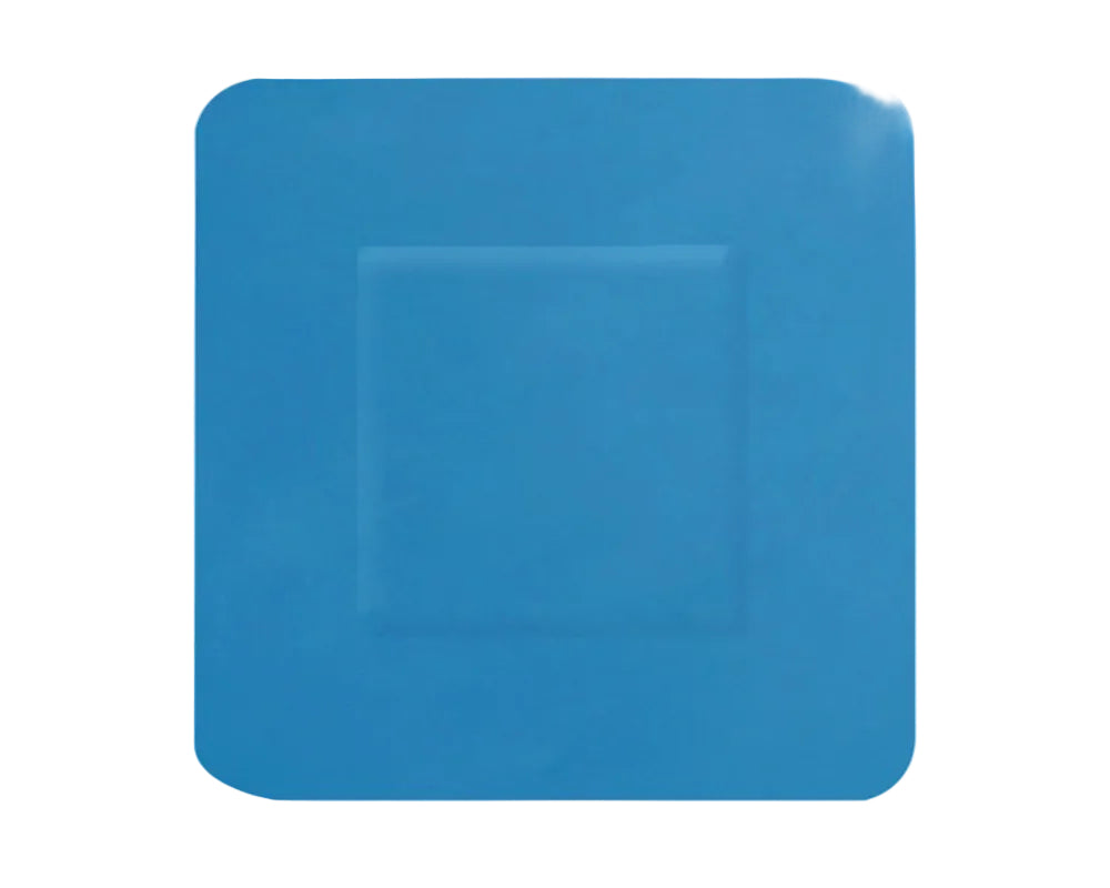 Hygioplast Detectable Square Plasters 100 Blue