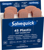 Salvequick Waterproof Plasters Refill Pack 6x45 Flesh
