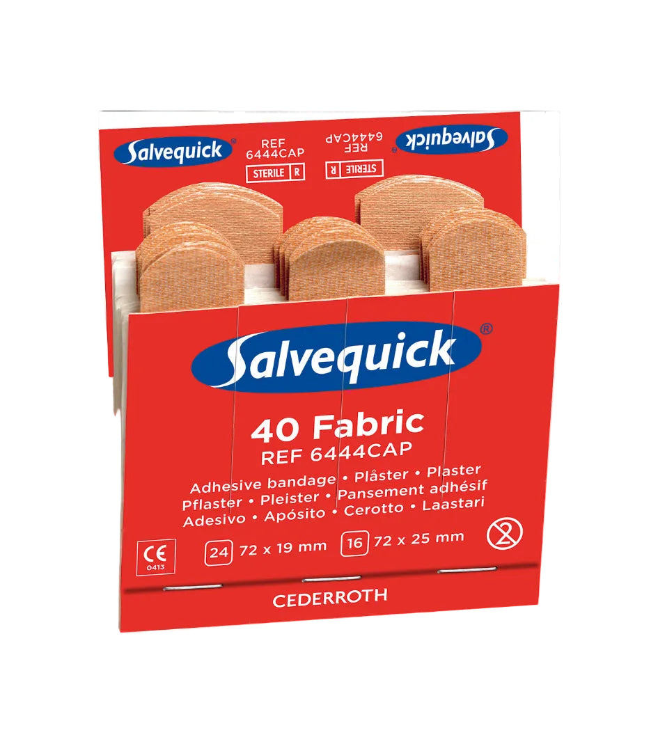 Salvequick Fabric Plasters Refill Pack 6x40 Flesh