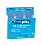 Salvequick Detectable Plasters Refill Pack 6x35 Blue