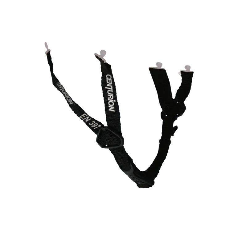 Centurion En 397 Linesman Safety Helmet 4 Point Harness Black