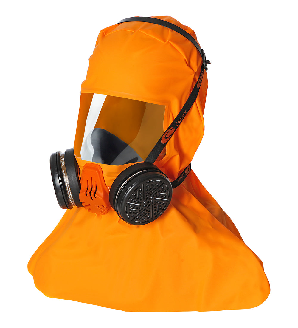 Climax Abekp3 Filtered Evacuation Hood Orange