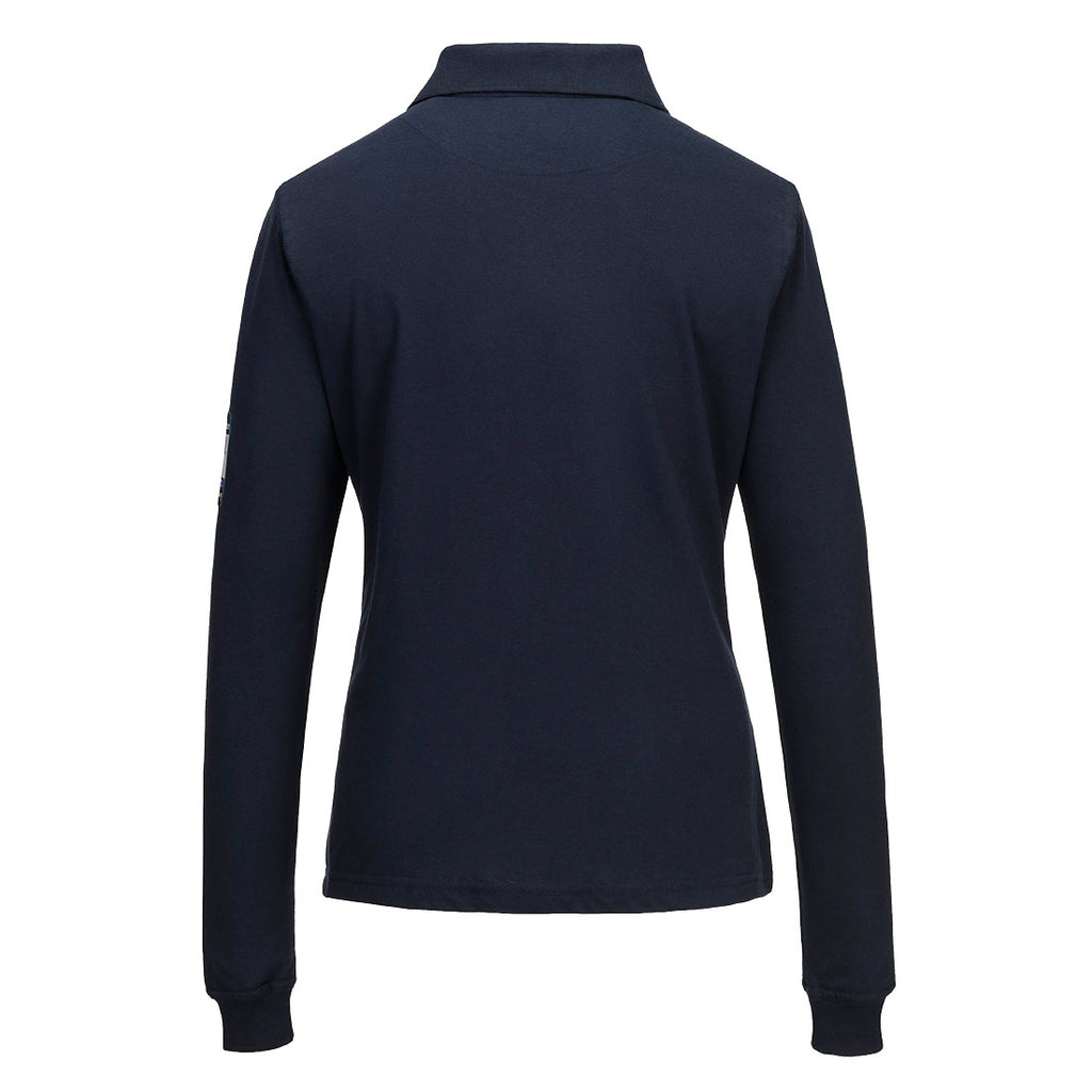 FR758 Modaflame Knit FR Women's Long Sleeve Polo Shirt