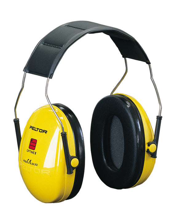 3m Peltor Optime 1 Ear Defenders Headband Yellow
