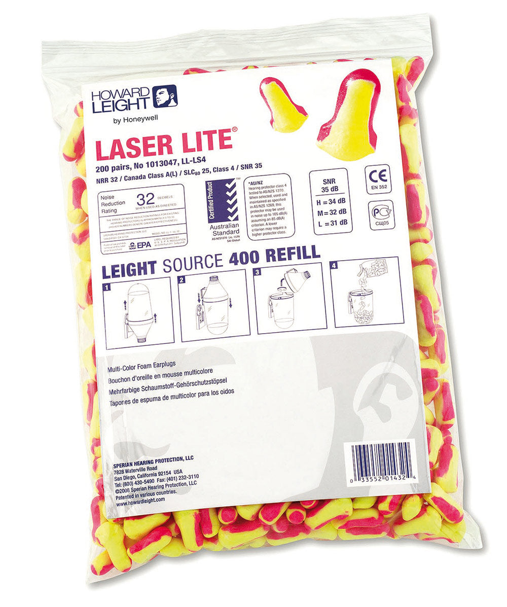 Honeywell Laser Lite Ls400 Refill - 200 Pairs Yellow