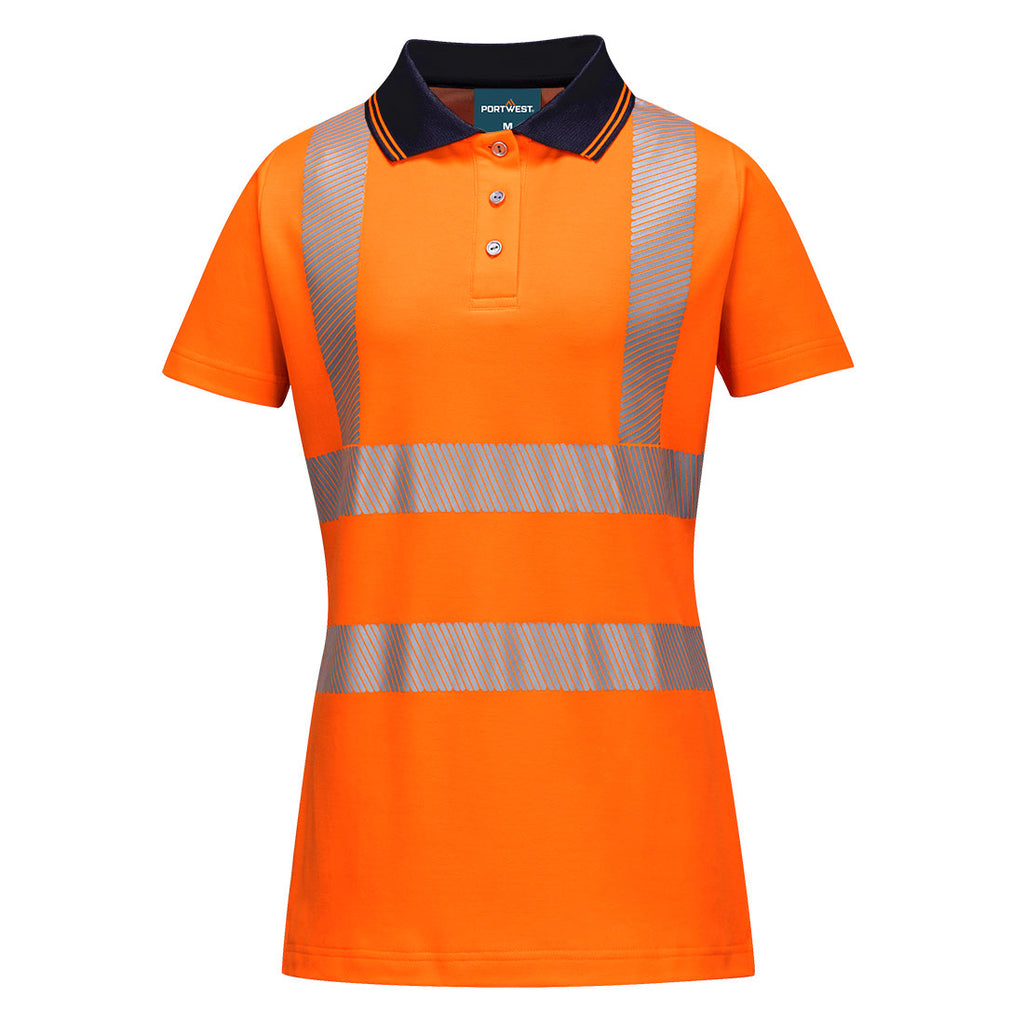 LW72 Hi-Vis Women's Cotton Comfort Pro Polo Shirt
