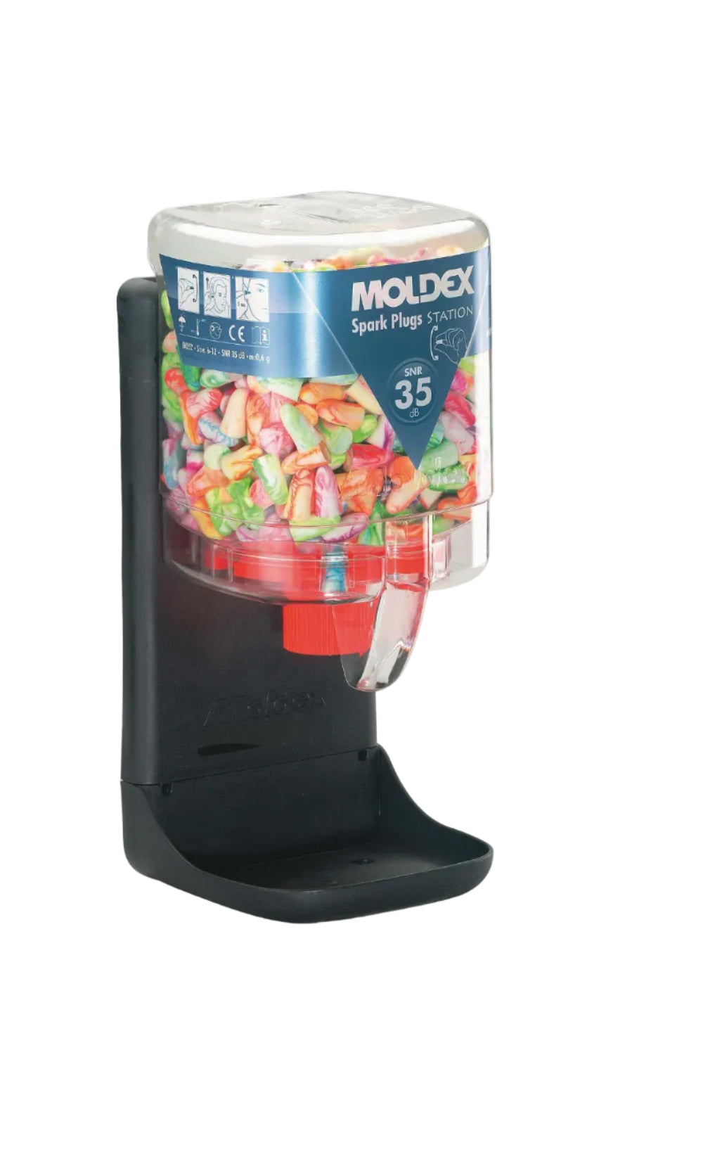 Moldex 7825 Spark-plug Small Ear Plugs Dispenser Clear