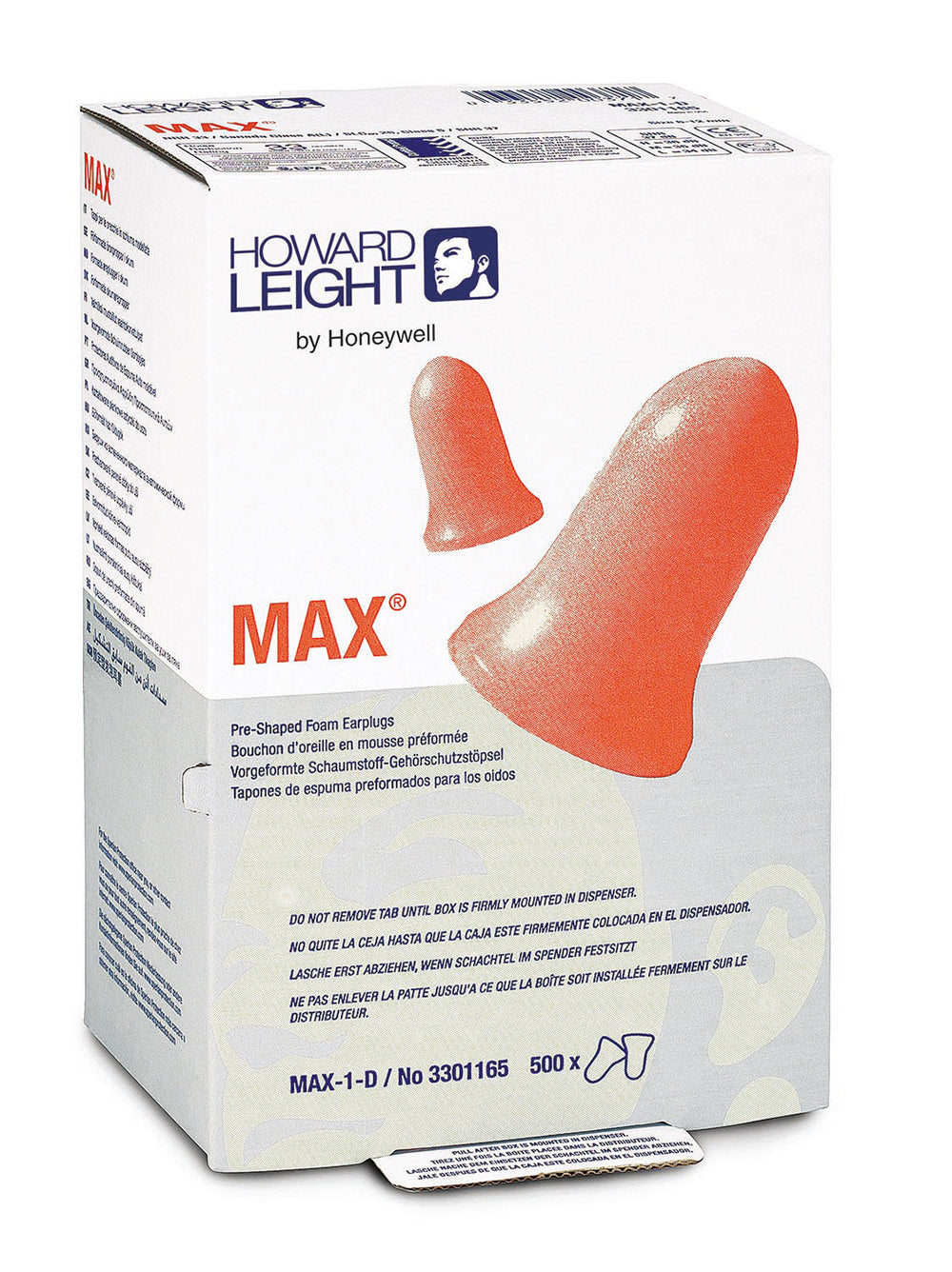 Honeywell Max-1-d Ear Plugs Ls500 Dispenser Refill Orange