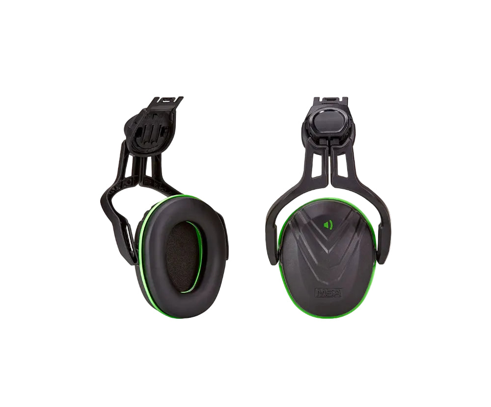 Msa V-gard Helmet Mounted Ear Defenders Snr28 Green