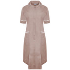 Ladies Dress with Round Collar