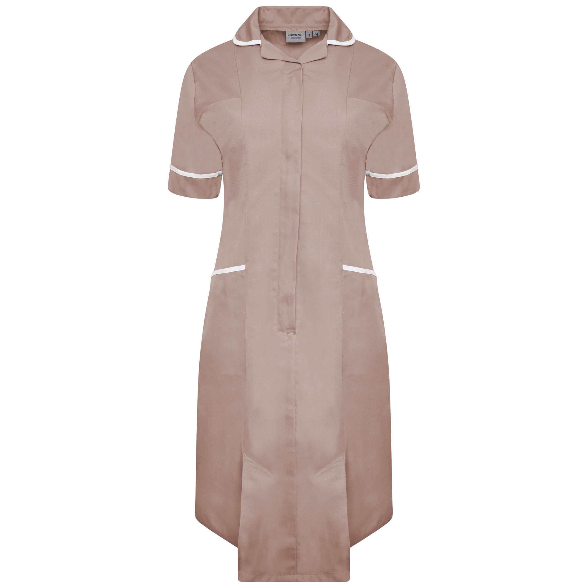 Ladies Dress with Round Collar