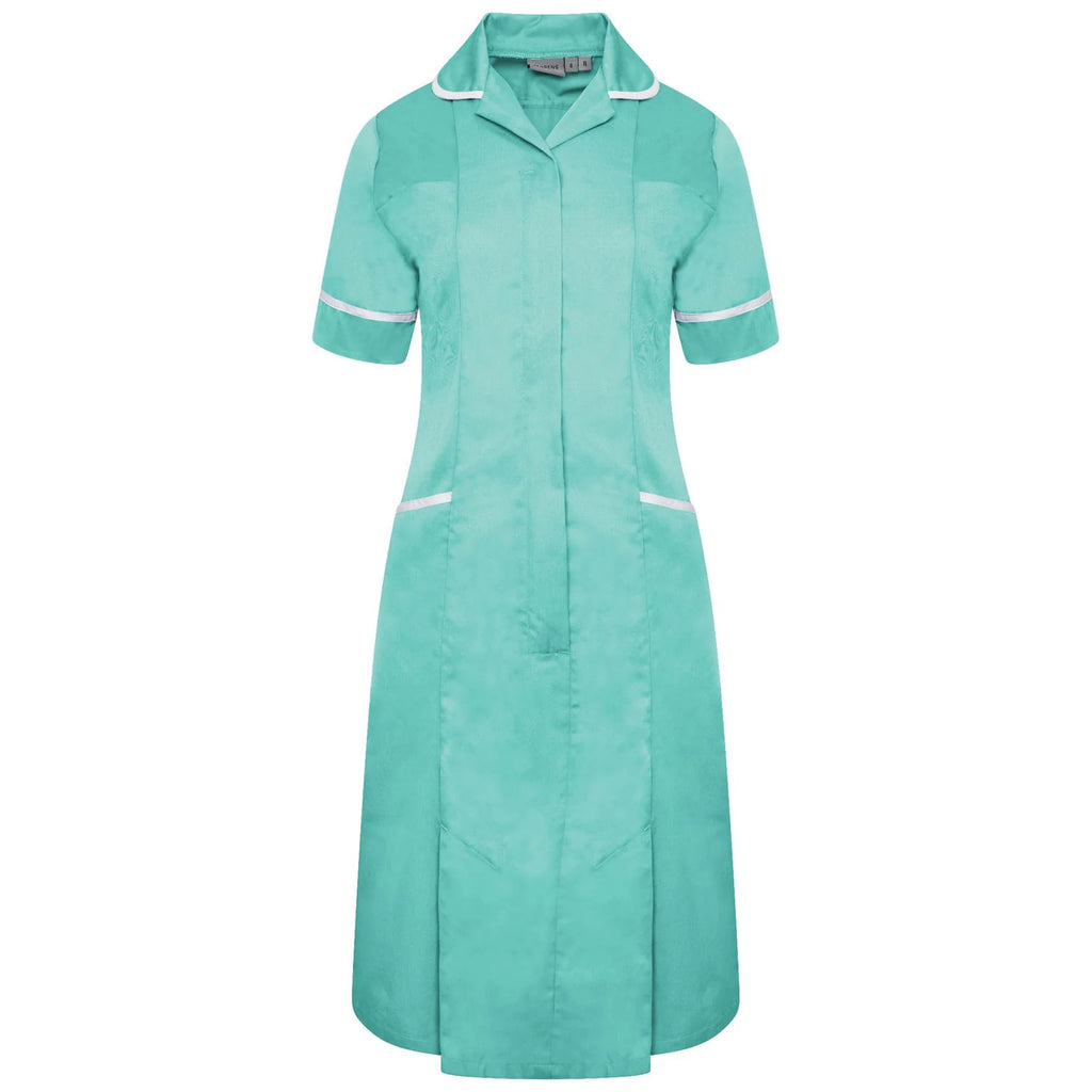 Ladies Dress with Round Collar