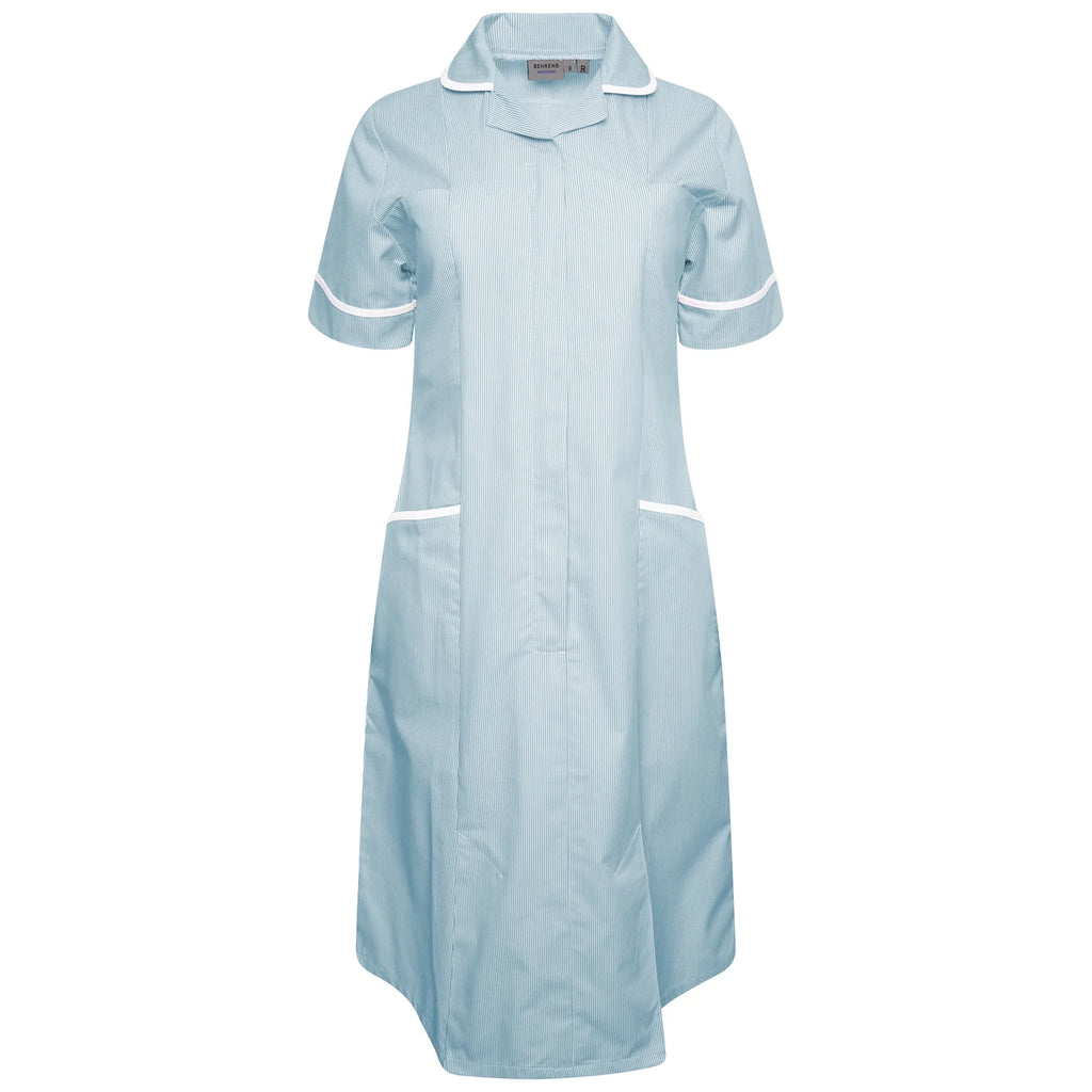 Ladies Dress with Round Collar