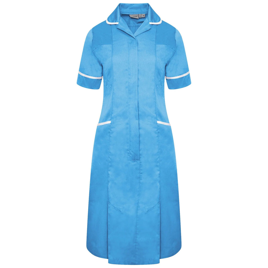 Ladies Dress with Round Collar