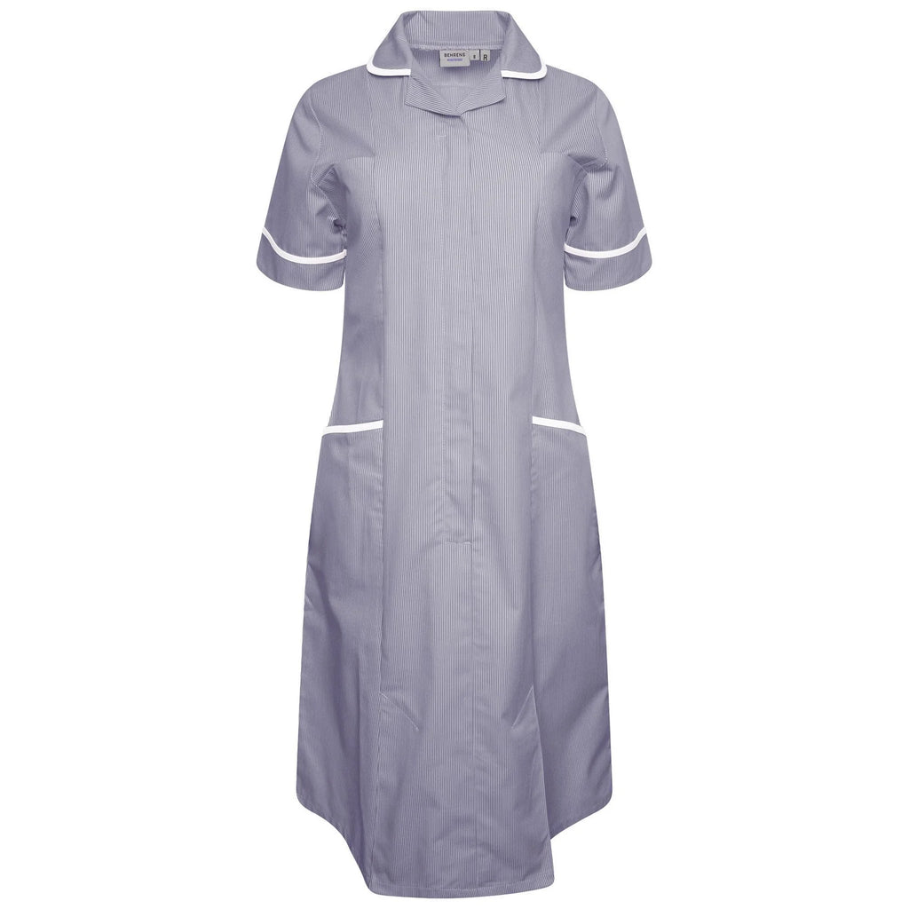 Ladies Dress with Round Collar