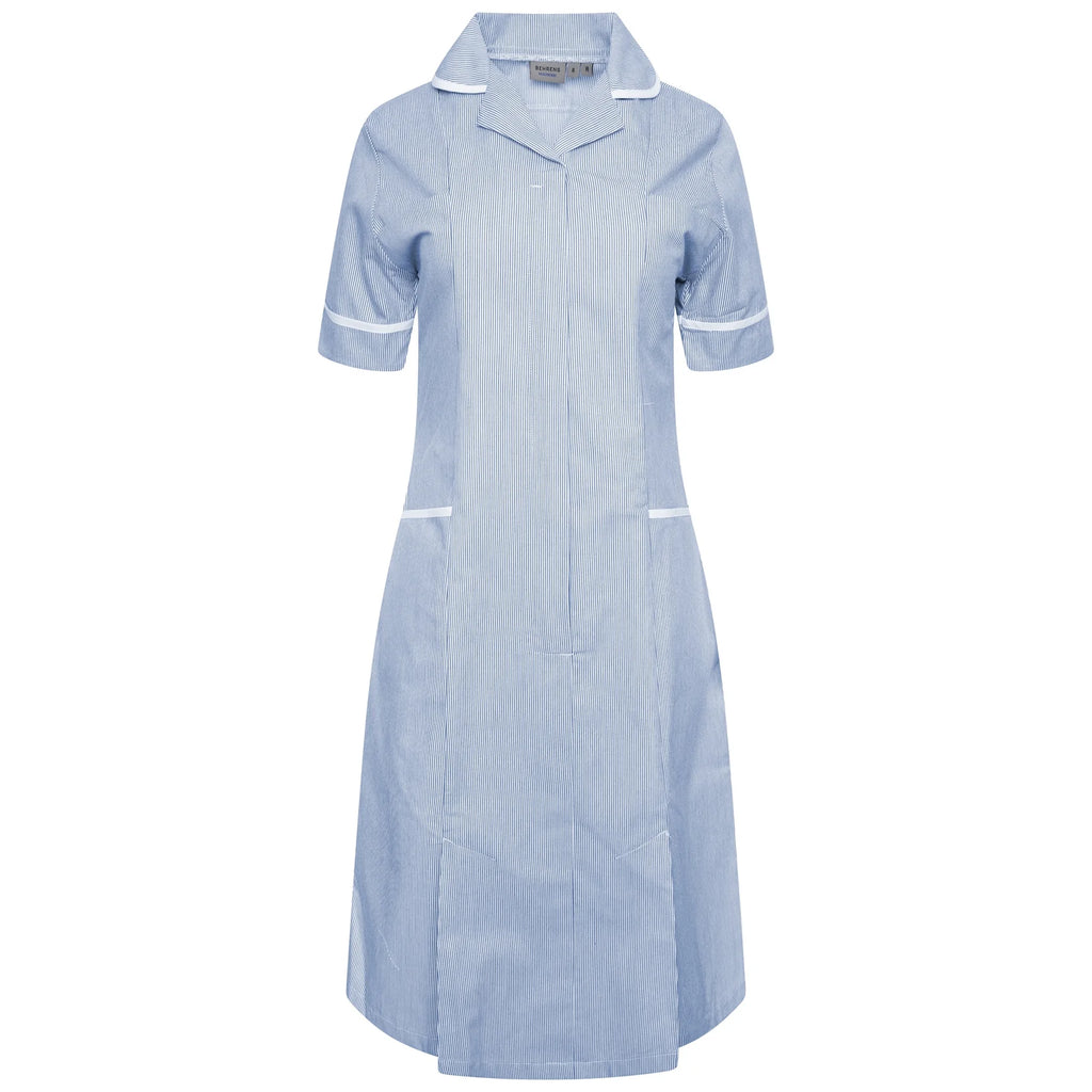 Ladies Dress with Round Collar