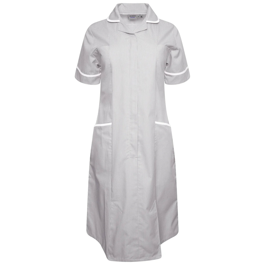 Ladies Dress with Round Collar