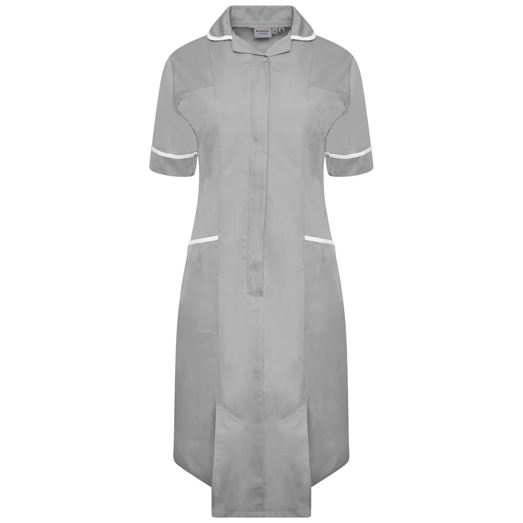 Ladies Dress with Round Collar