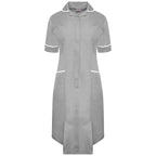 Ladies Dress with Round Collar