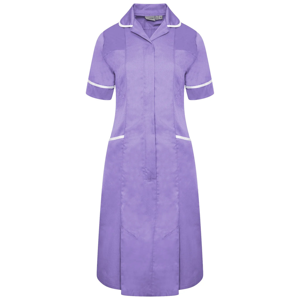 Ladies Dress with Round Collar