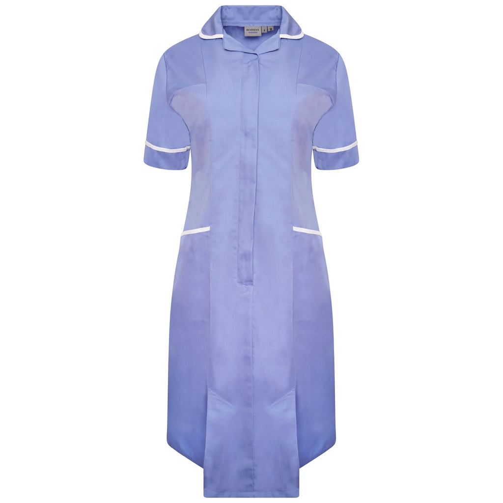 Ladies Dress with Round Collar