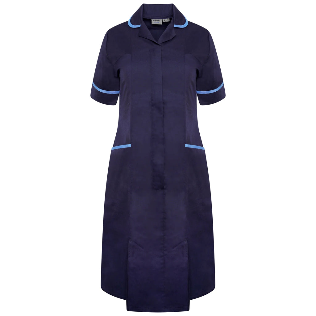 Ladies Dress with Round Collar