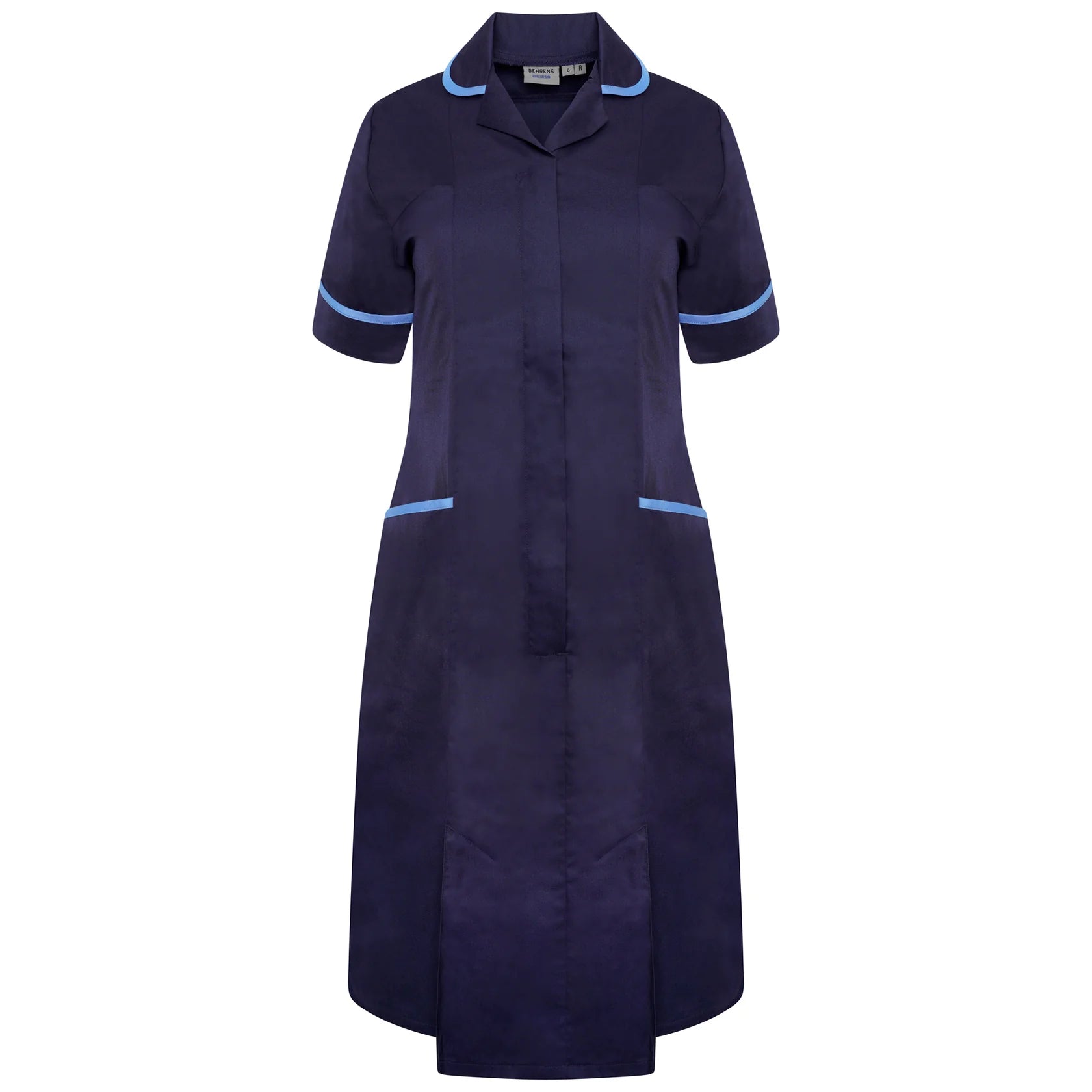 Ladies Dress with Round Collar