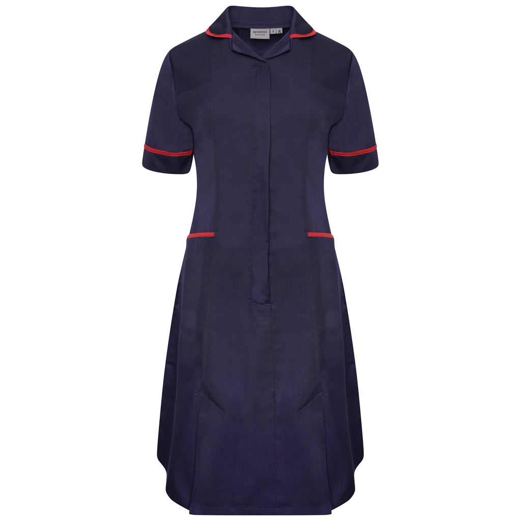 Ladies Dress with Round Collar