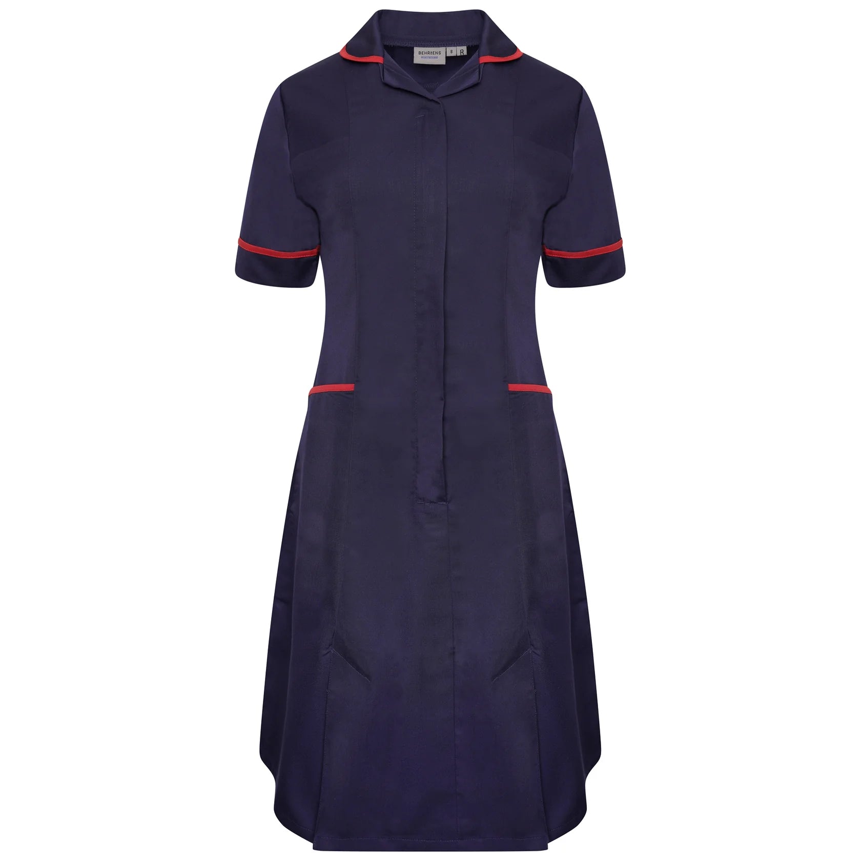 Ladies Dress with Round Collar