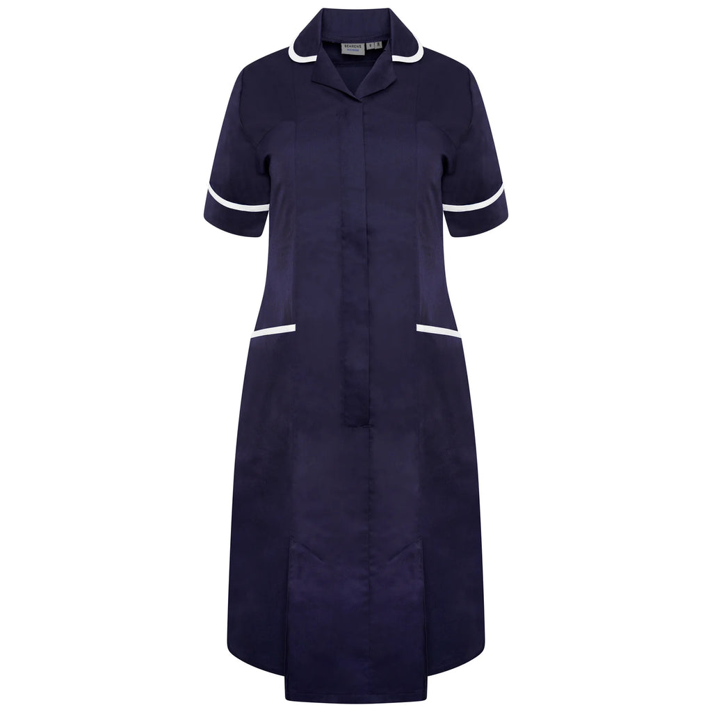 Ladies Dress with Round Collar