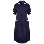 Ladies Dress with Round Collar