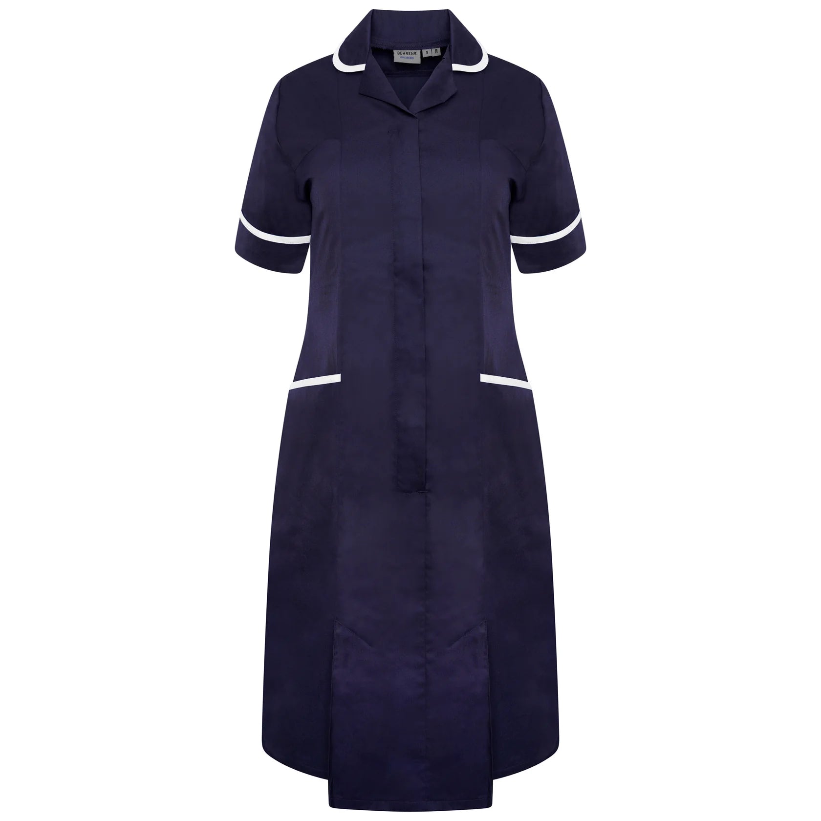 Ladies Dress with Round Collar