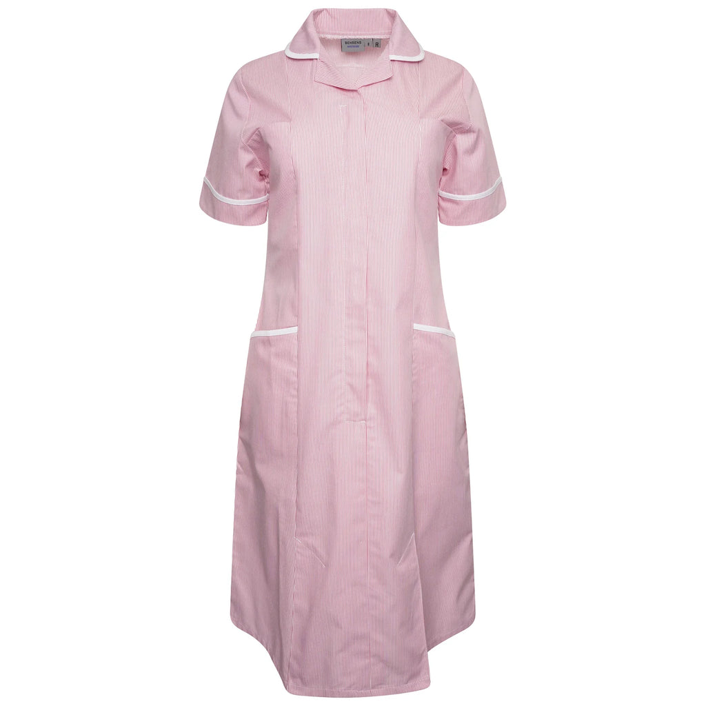 Ladies Dress with Round Collar