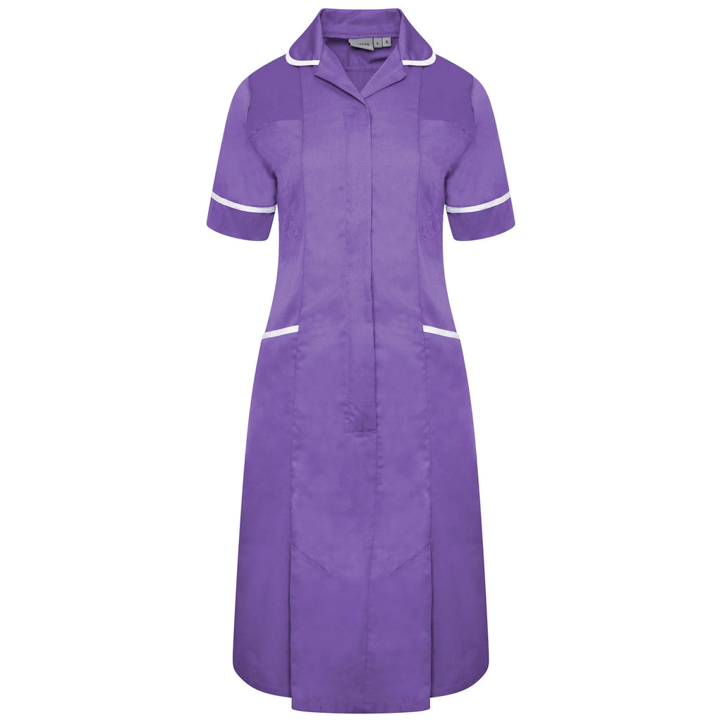 Ladies Dress with Round Collar