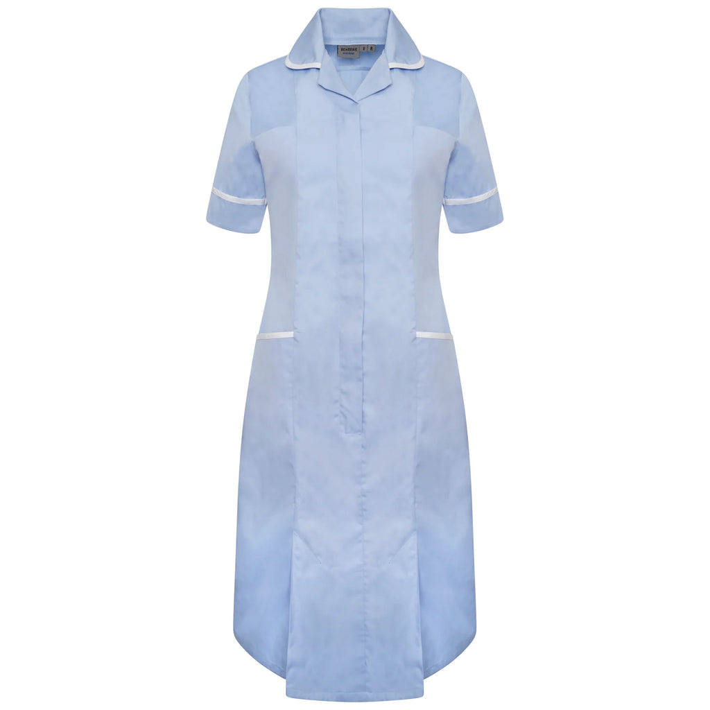 Ladies Dress with Round Collar